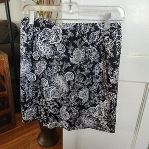 Lauren Ralph Lauren Short Black and White Skirt Sz 8P